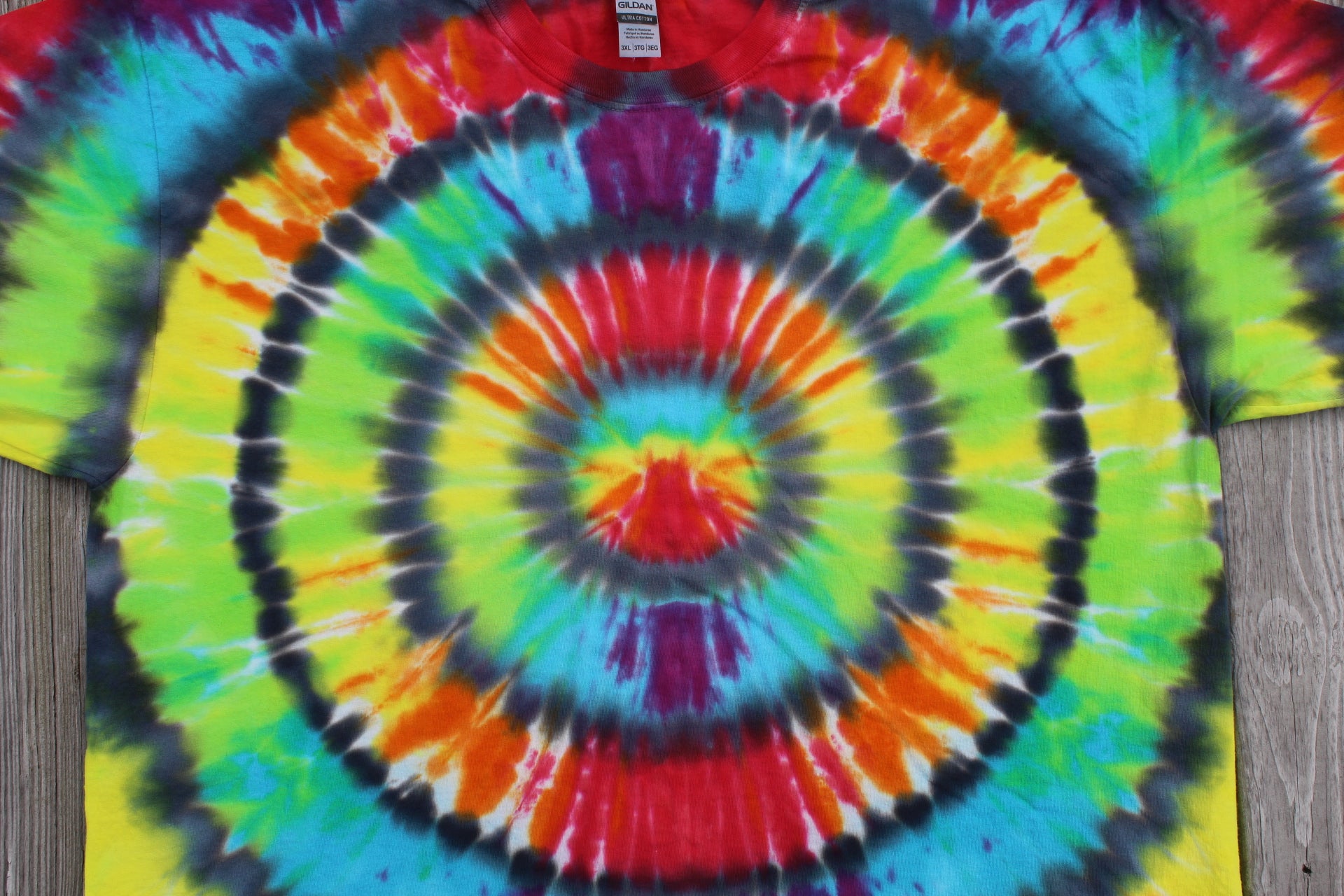 Gildan Grateful Dead Bear Tie Dye T-Shirt Adult 3XL