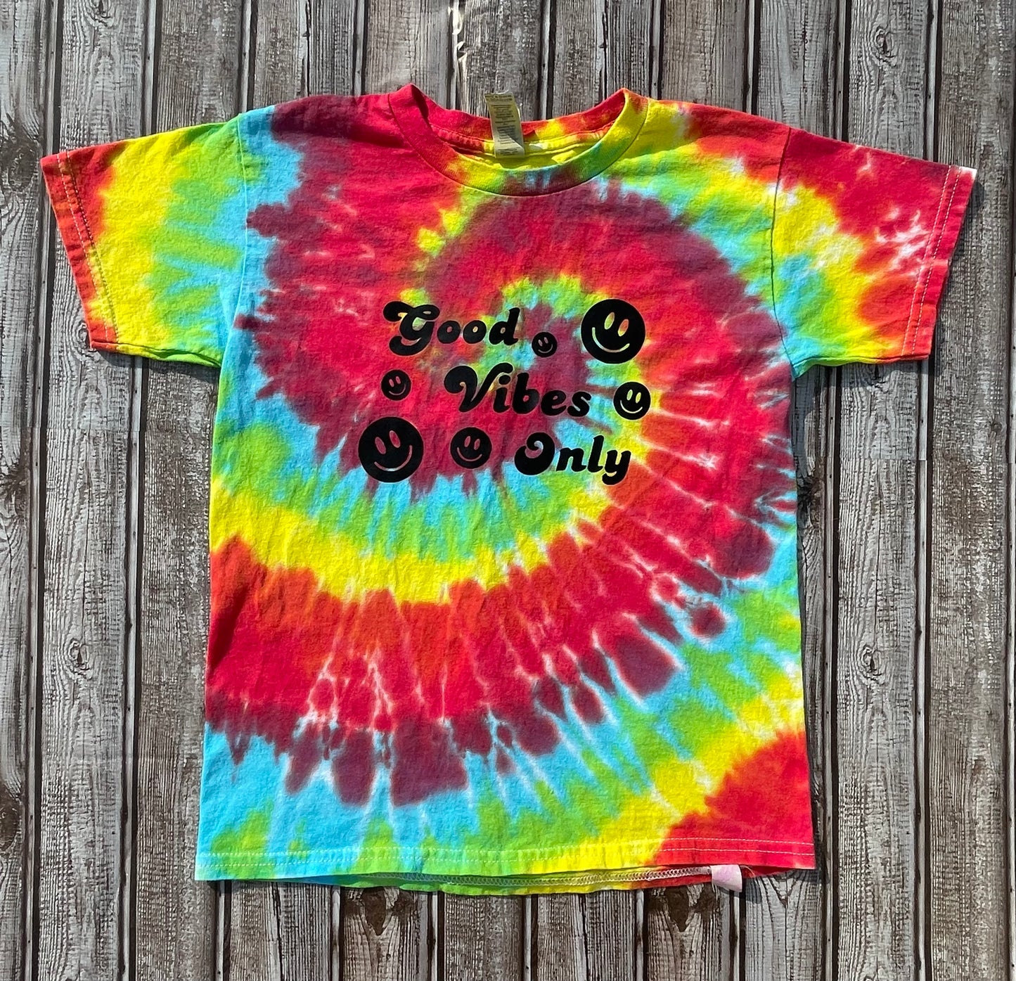 Good Vibes Tie Dye T-Shirt KIDS Small