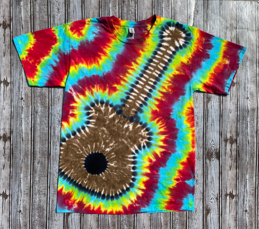 Guitar Tie Dye T-Shirt Adult LARGE