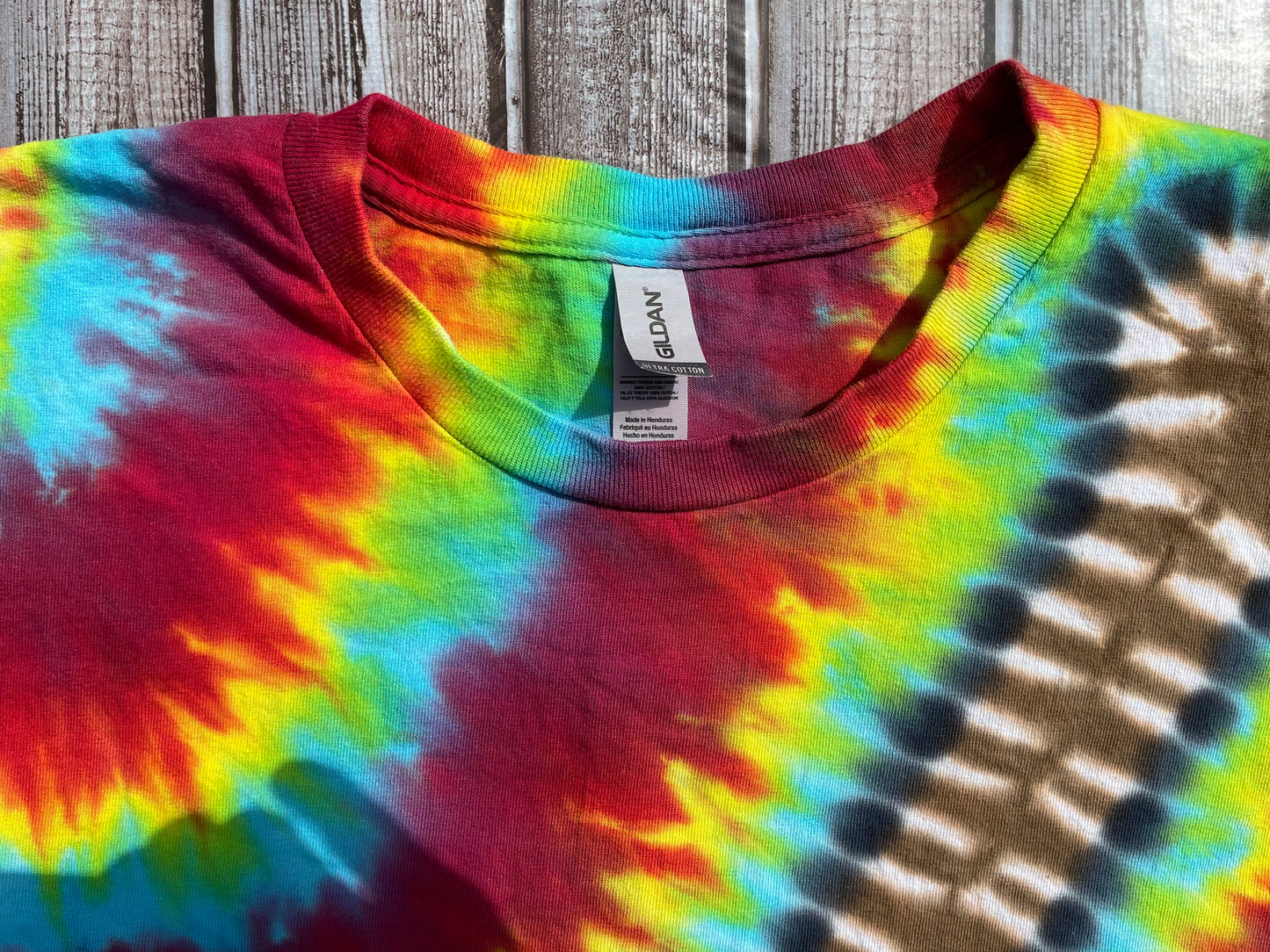 Guitar Tie Dye T-Shirt Adult LARGE