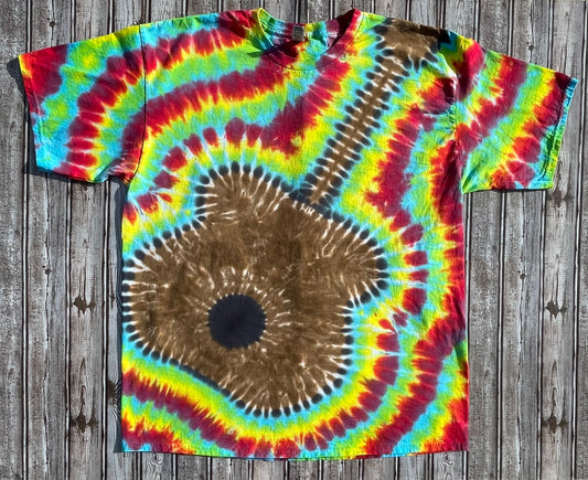 Guitar Tie Dye T-Shirt Adult 2XL - OOAK