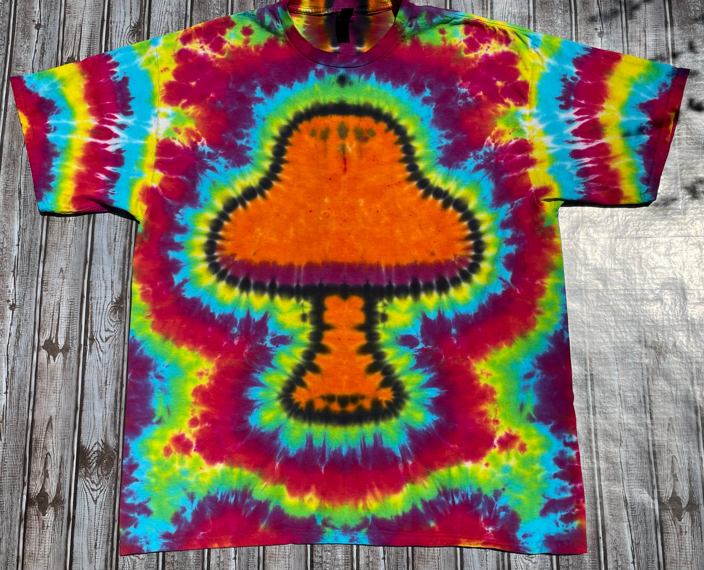 Mushroom Tie Dye T-Shirt Adult 2XL