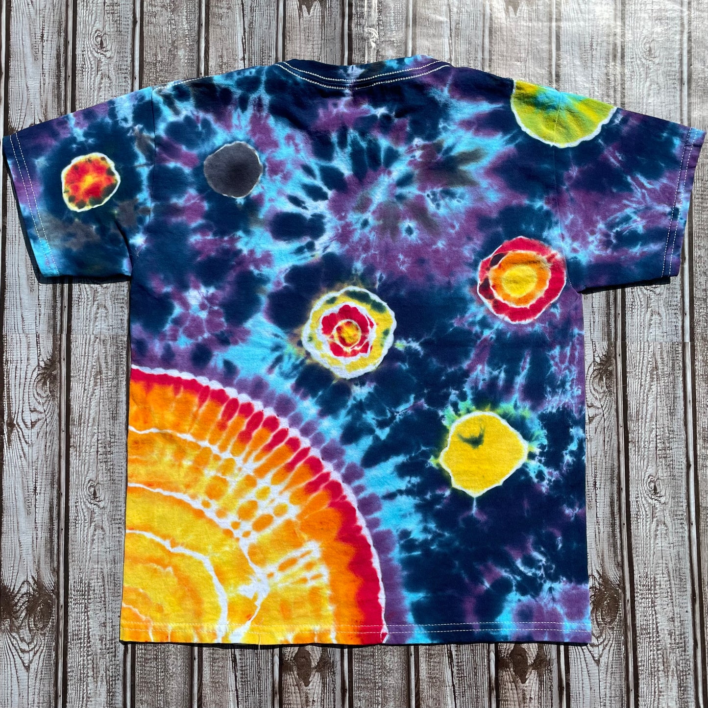 Galaxy Sun Tie Dye T-Shirt KIDS Medium