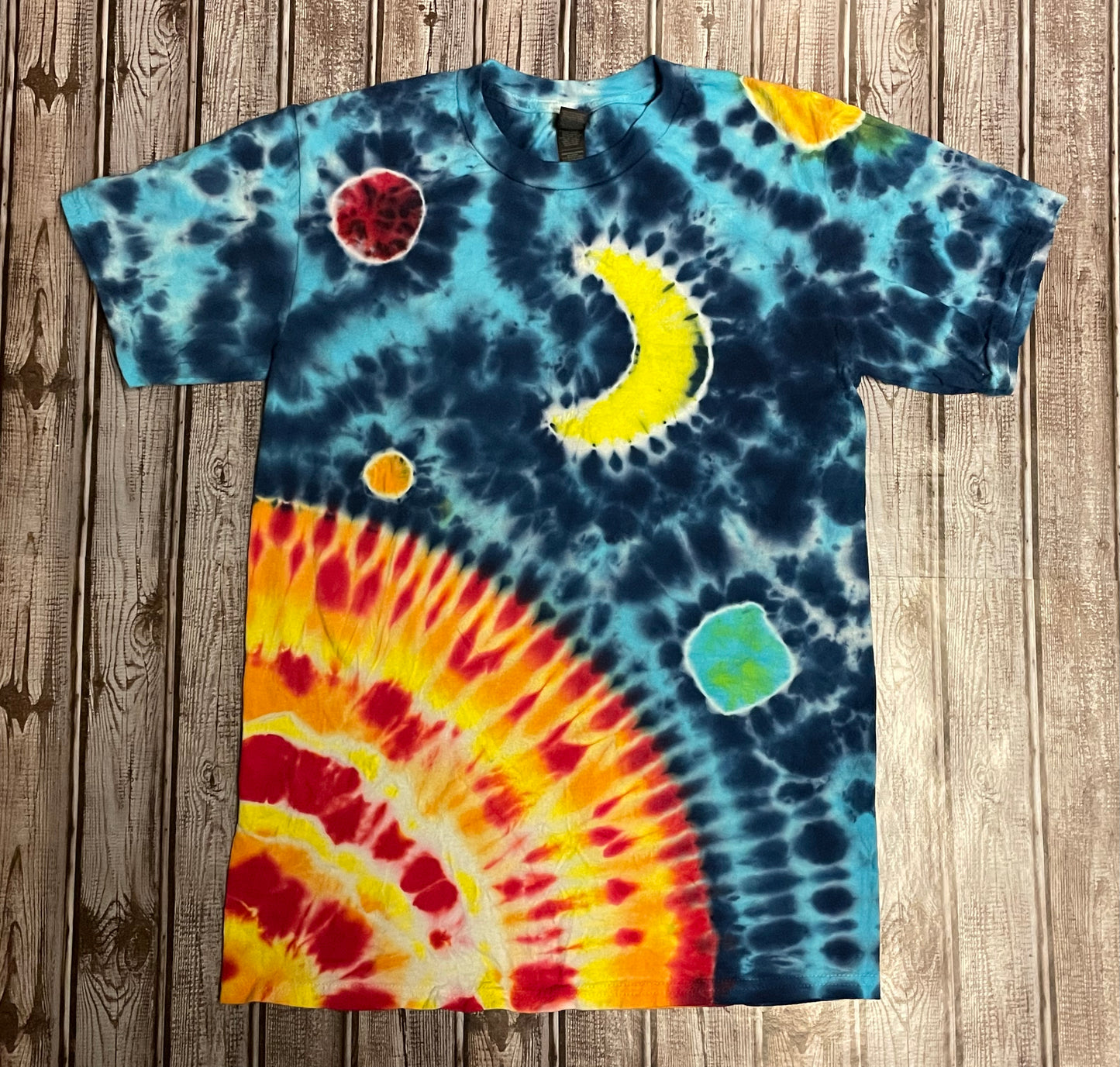 Celestial Bodies Tie Dye T-Shirt Adult SMALL