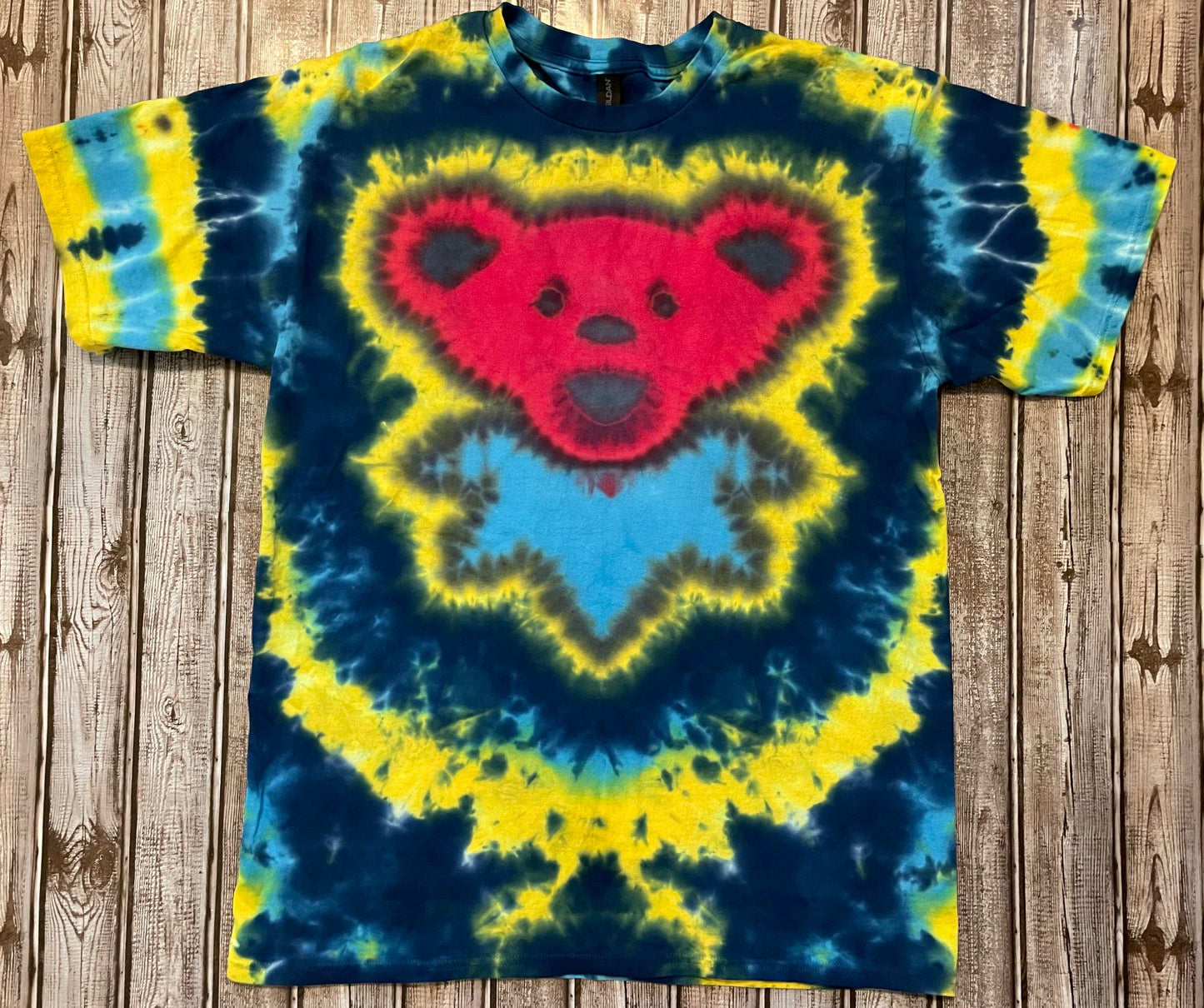 Grateful Dead Bear Tie Dye T-Shirt Adult LARGE