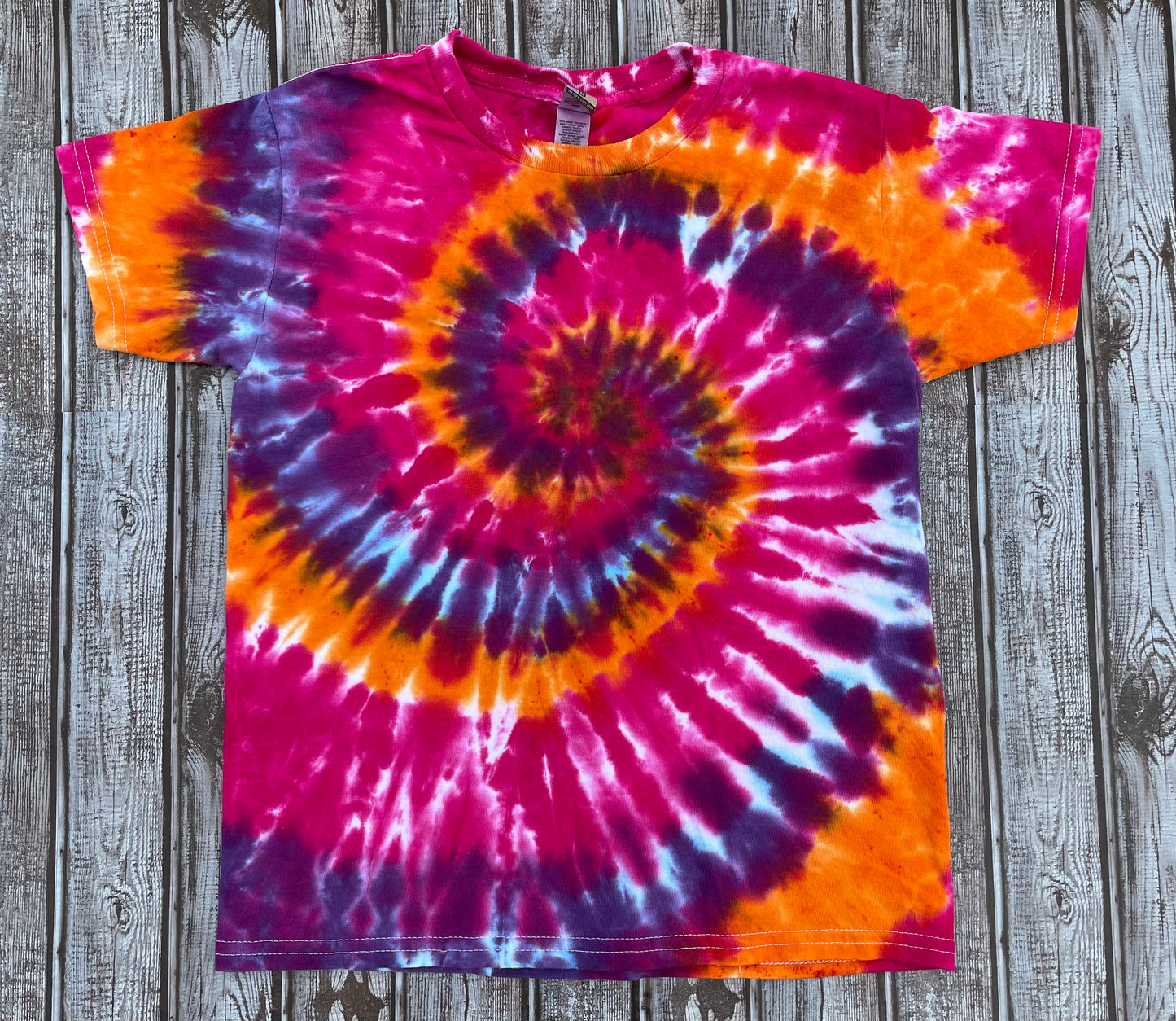 Tie Dye T-Shirt KIDS Small Pink, Purple, Orange