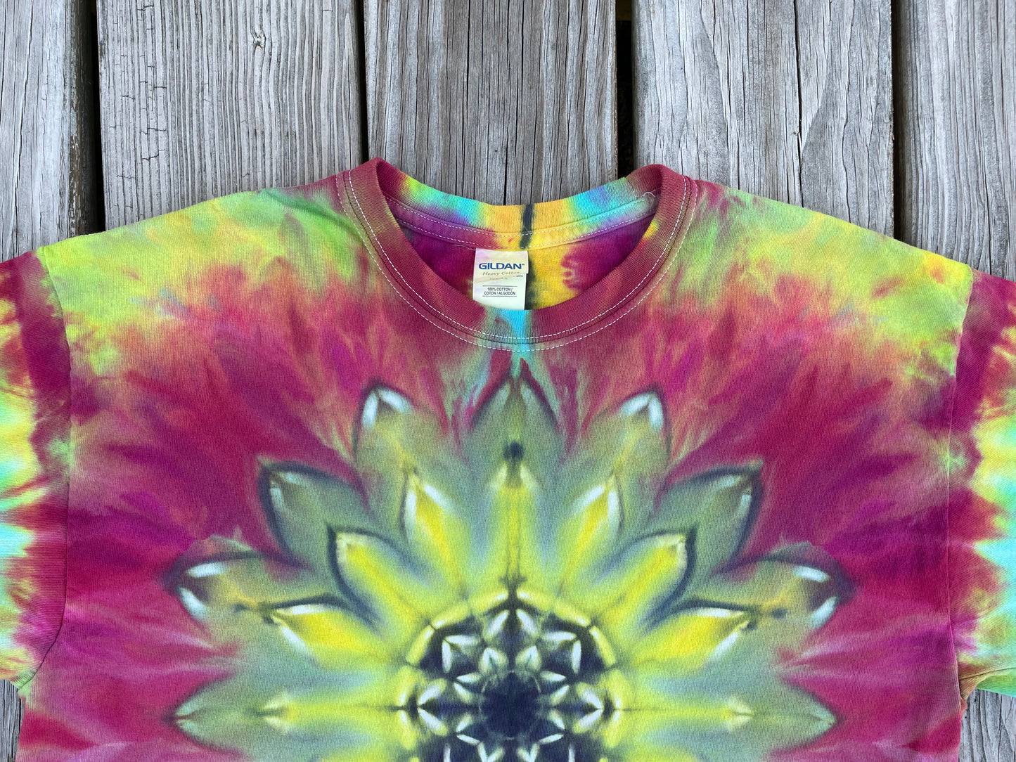 Sunflower Tie Dye T-Shirt Adult LARGE