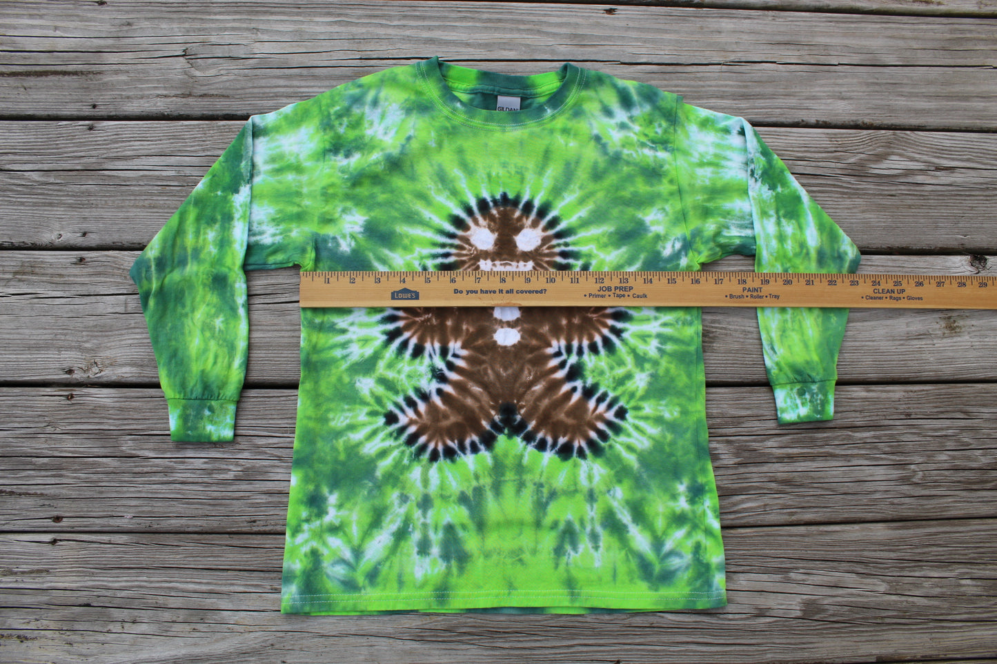 Gingerbread Man Tie Dye Long Sleeve T-Shirt KIDS Medium