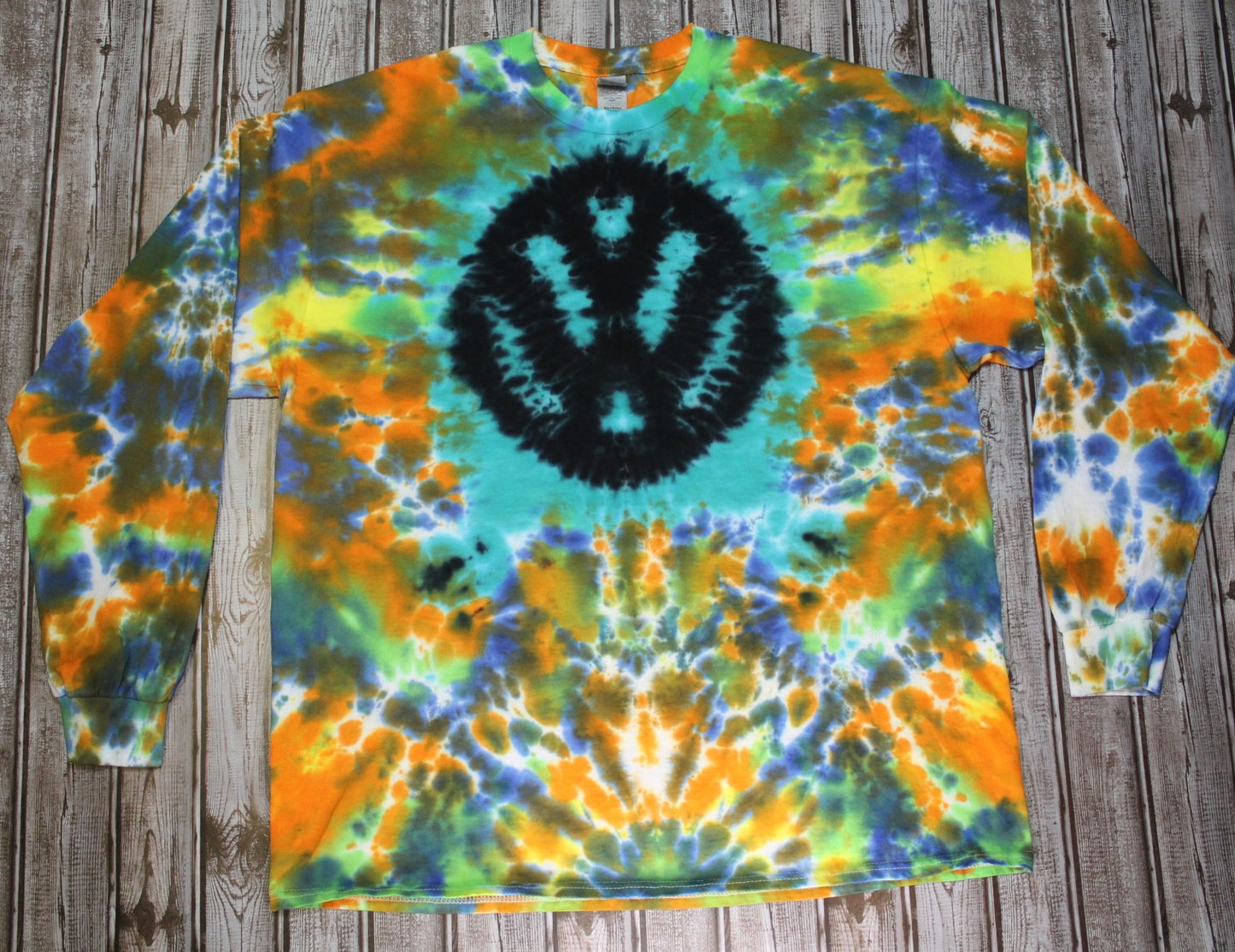 Volkswagen Inspired Tie Dye Long Sleeve T-Shirt Adult XL