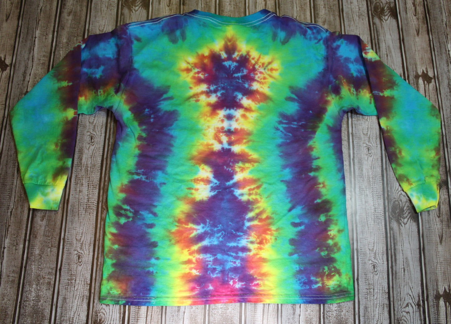 Peace Sign Tie Dye Long Sleeve T-Shirt Youth Large