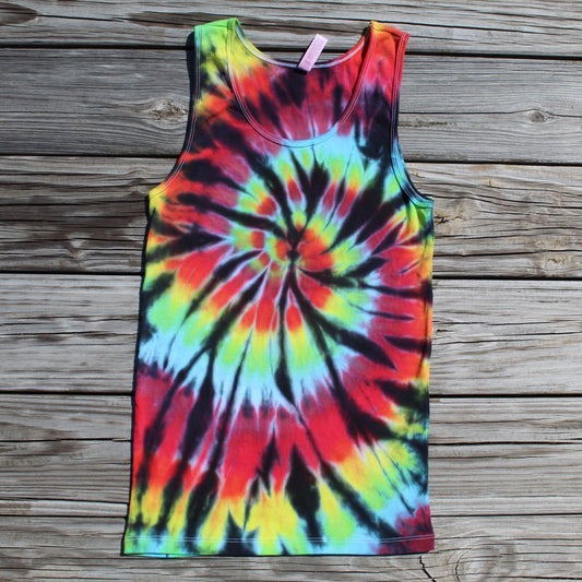 Tie Dye Tank Top Slim Fit RAINBOW - Ladies X-Large