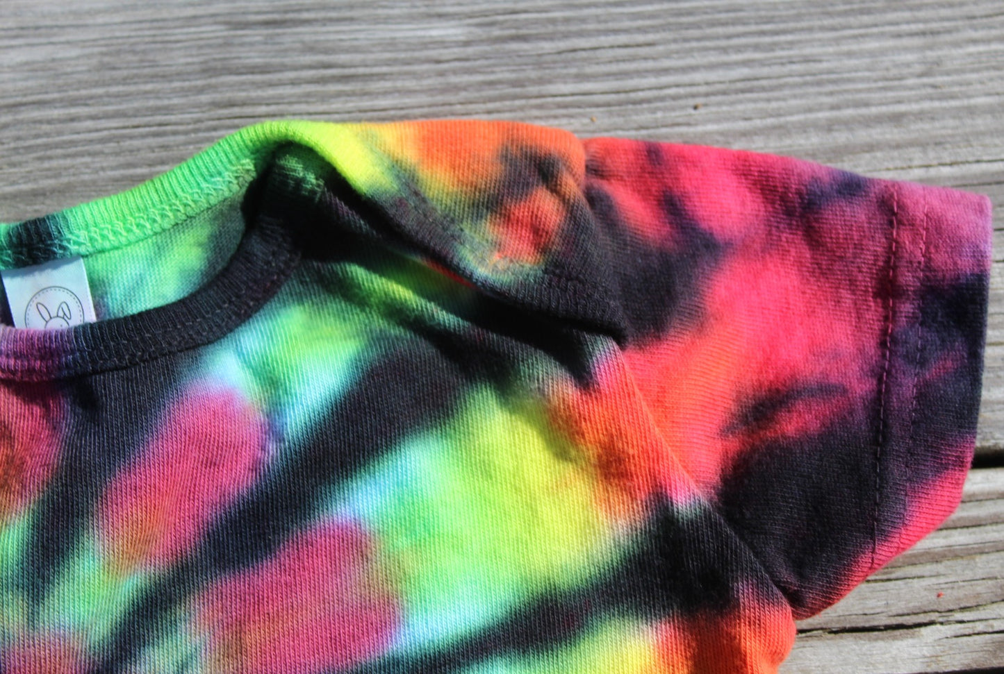 Tie Dye 12 month Infant One-Piece Jumpsuit - Rainbow