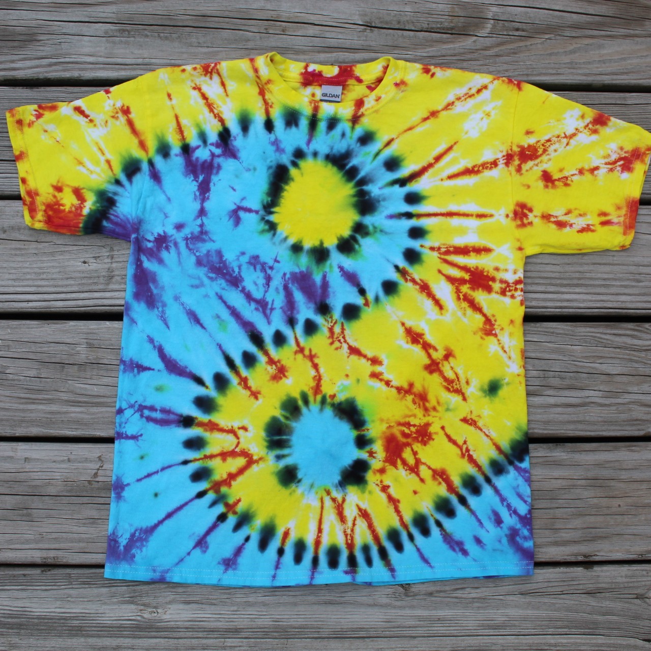 Yin & Yang Tie Dye T-Shirt KIDS XL *Imperfection*