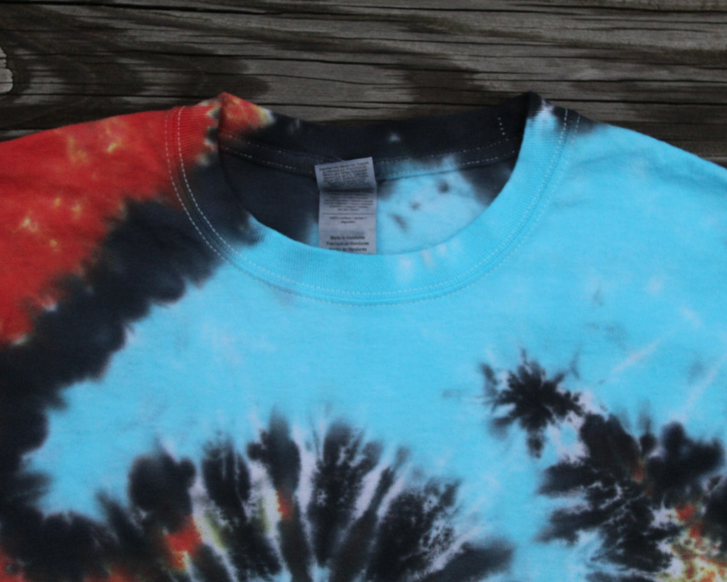 Switchback Swirl Tie Dye Long Sleeve T-Shirt KIDS Medium