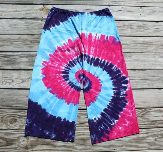 Tie Dye Palazzo Pants LADIES 2XL Wide Leg