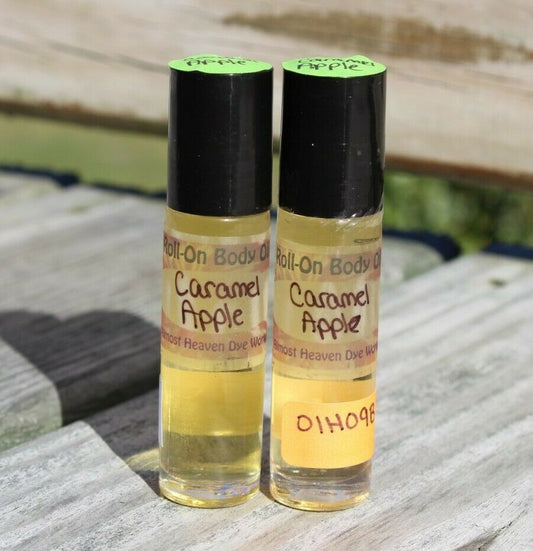 Carmel Apple Roll on Body Oil 10ml glass bottle PERFUME Made in USA