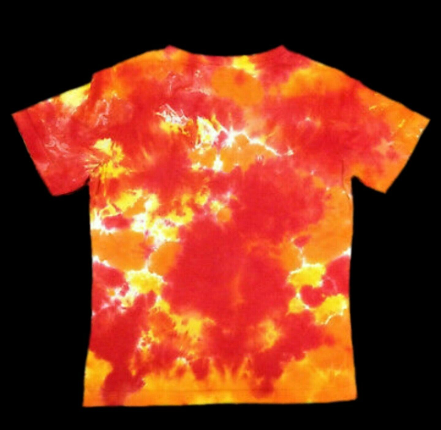 HEART ON FIRE Tie Dye Slim Fit Sleeve Tee Ladies Small