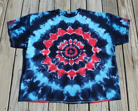 Mandala STAR Tie Dye T-Shirt Men's 4XL