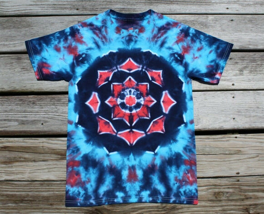 Mandala Tie Dye T-Shirt STAR Adult SMALL