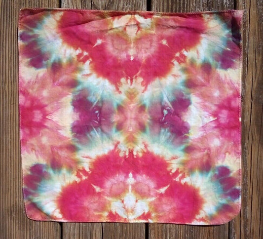 Ice Tie Dye MANDALA Star Small Child or Dog Bandana