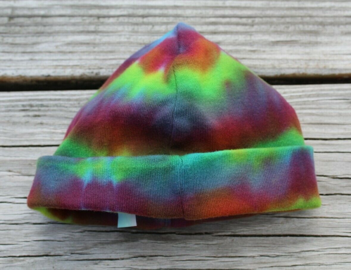 Tie Dye Infant Beanie Cap Rabbit Skins Premium Jersey Baby Hat