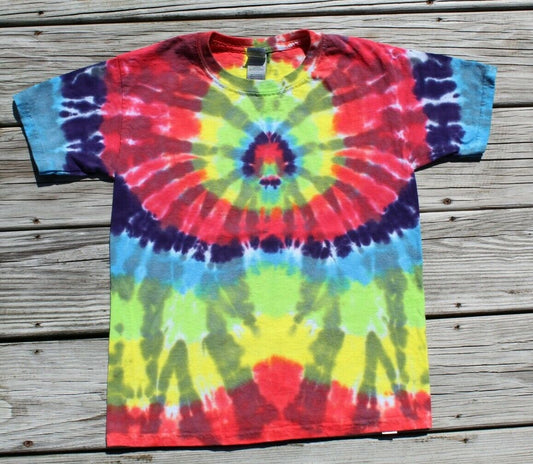 Tie Dye T-Shirt KIDS Small Spider Rainbow