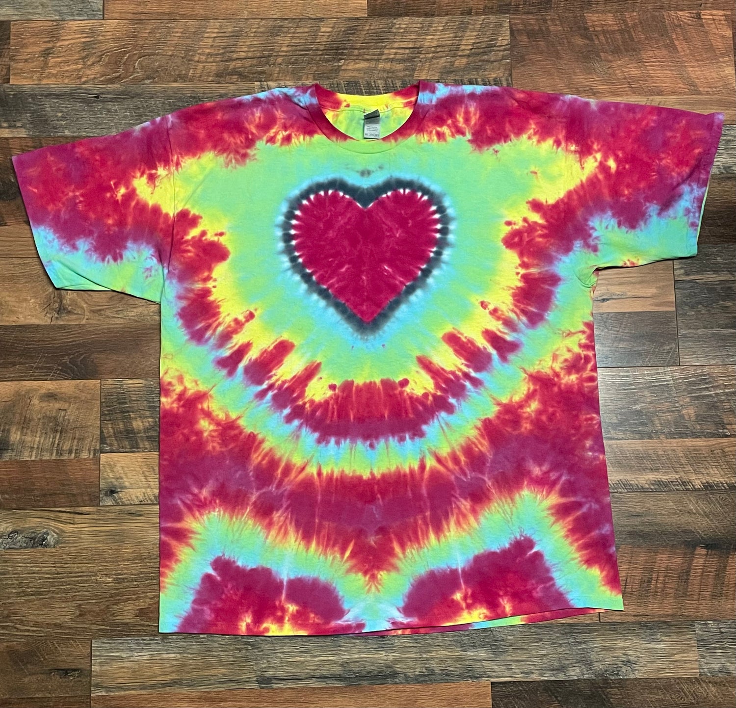 Rainbow Heart Tie Dye T-Shirt