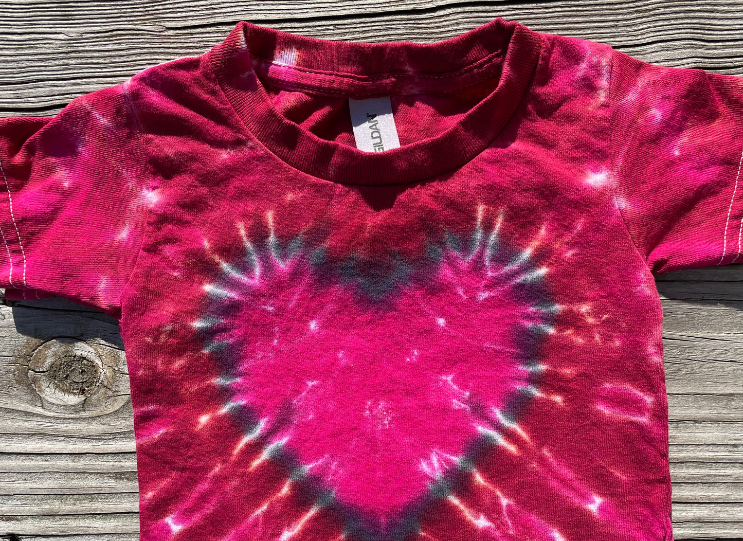 Heart Tie Dye Toddler T-Shirt - Size 2T