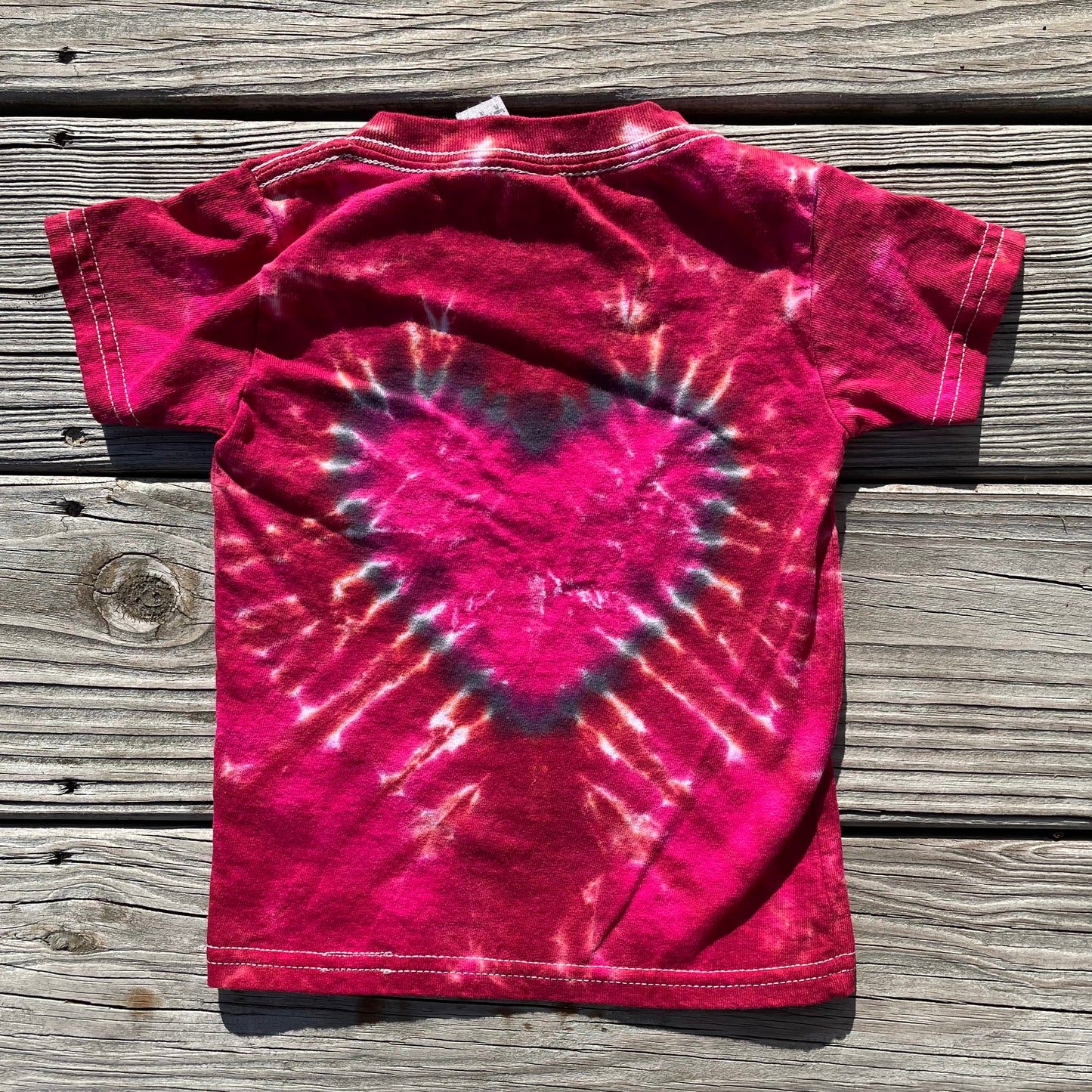 Heart Tie Dye Toddler T-Shirt - Size 2T