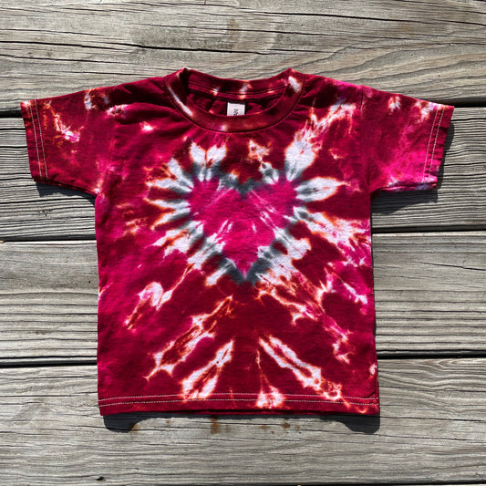 HEART Tie Dye Toddler T-Shirt - Size 4T